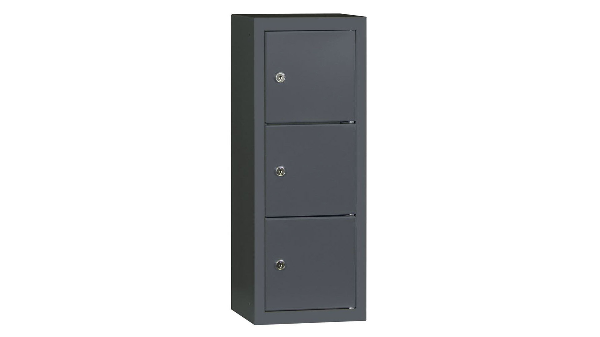 Schließfachschrank, Breite 22,5 cm, Höhe 59,8 cm, Tiefe 20 cm, 3 Fächer