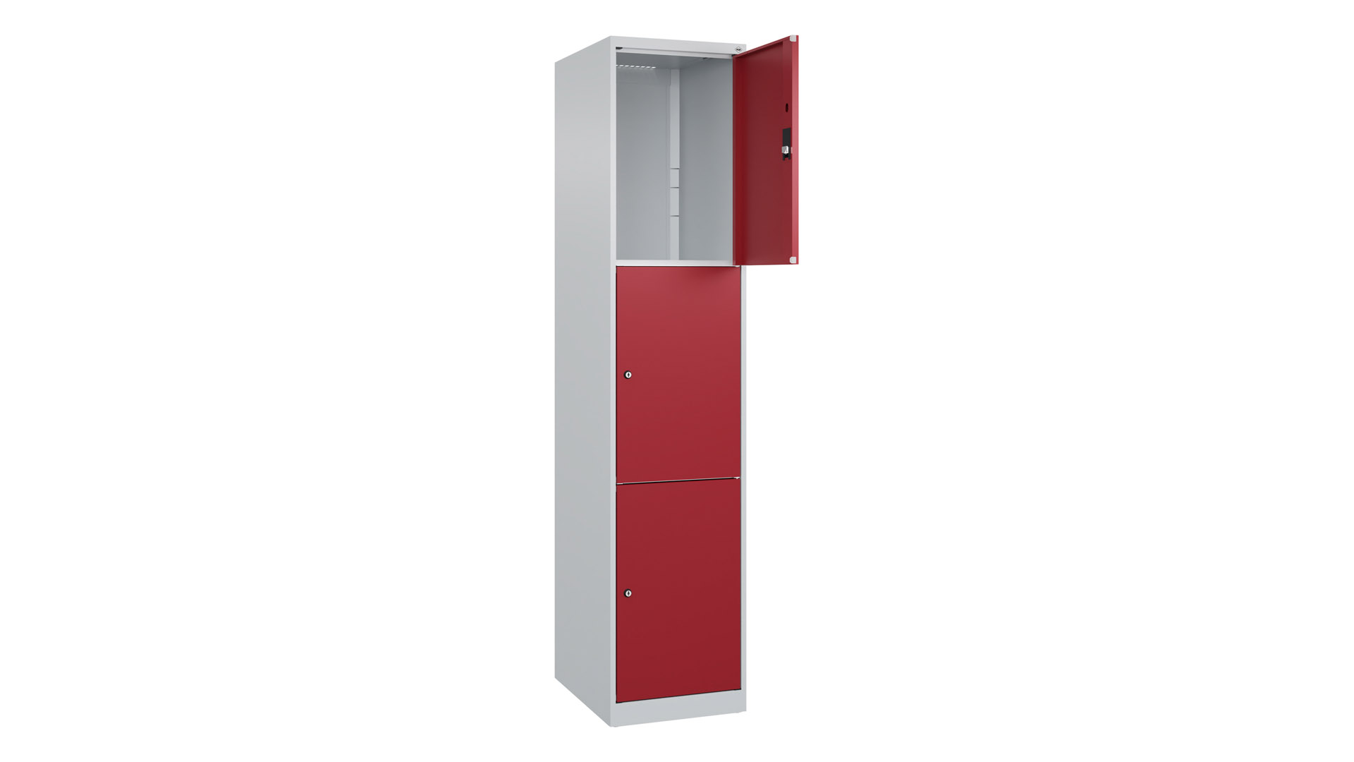 Fächerschrank, Breite 40 cm, Höhe 185 cm, Tiefe 50 cm, 3 Fächer