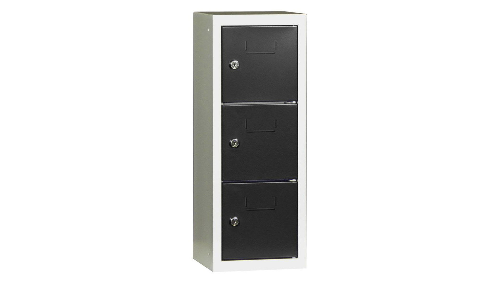 Schließfachschrank, Breite 22,5 cm, Höhe 59,8 cm, Tiefe 20 cm, 3 Fächer