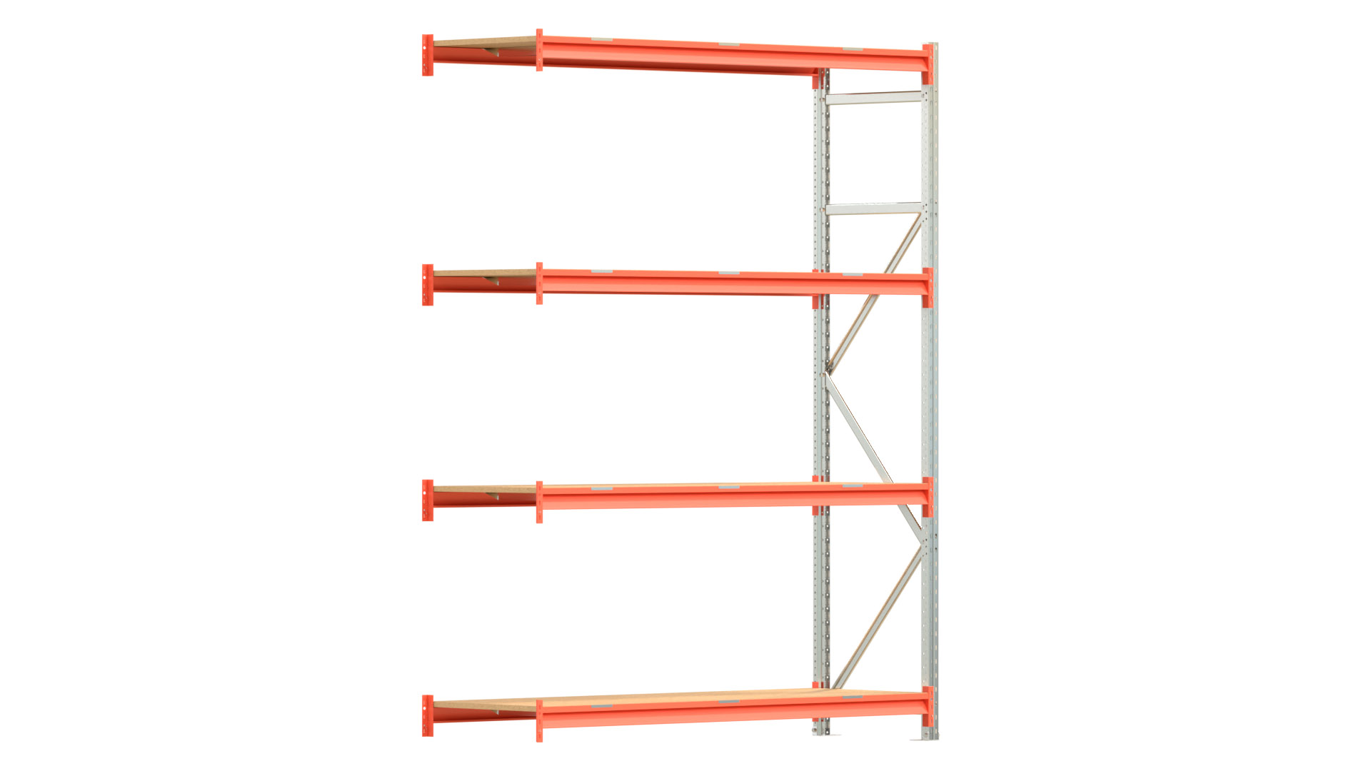 Weitspannregal EMMA - Höhe: 250 cm - Fachbreite: 185 cm - Tiefe: 60 cm - Anbaufeld