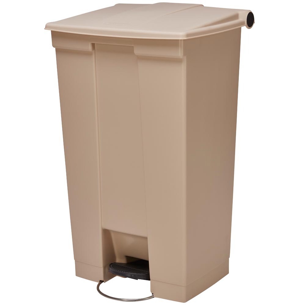 Mülleimer aus Polyethylen robust und rostfrei Volumen 68 Liter Farbe beige