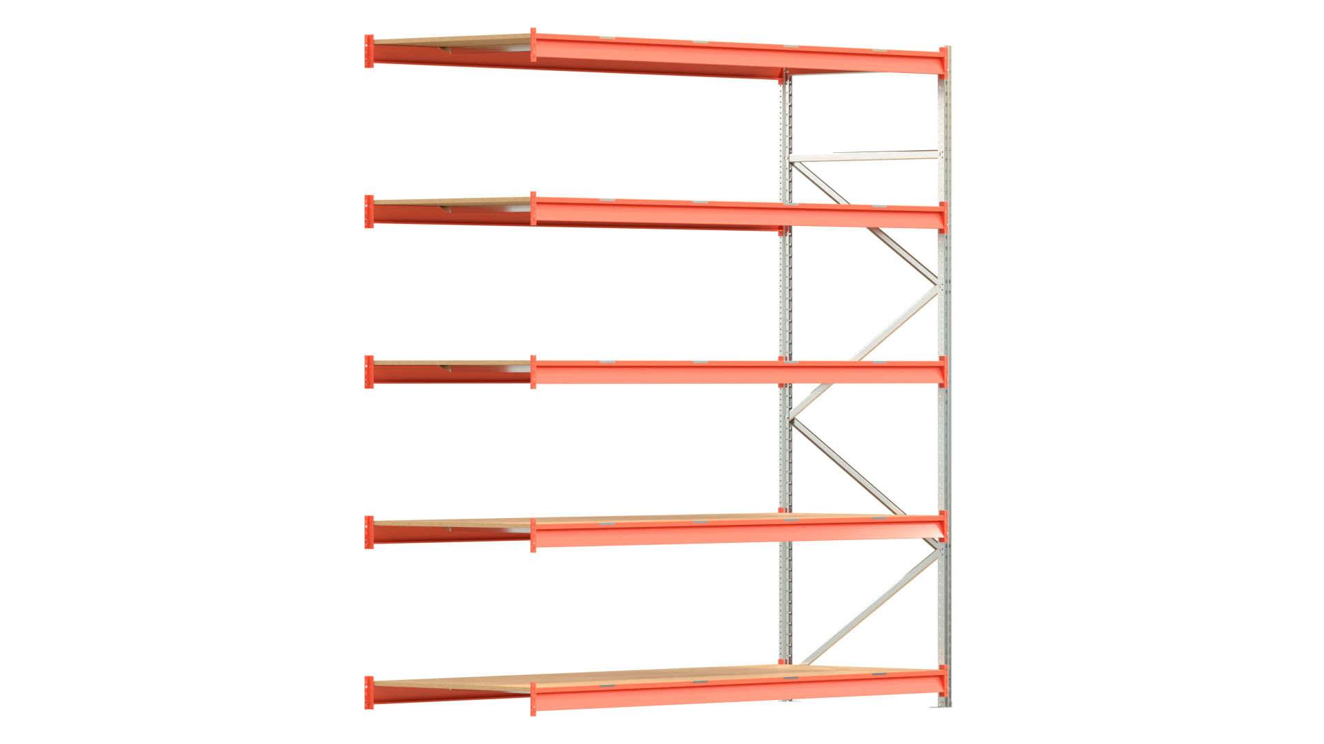 Weitspannregal EMMA - Höhe: 300 cm - Fachbreite: 270 cm - Tiefe: 100 cm - Anbaufeld