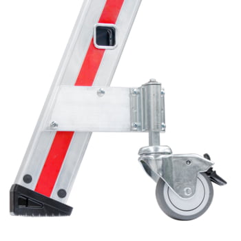 Plattformleiter mit Handlauf - Leiterlänge 2.200 mm - mit Einhängehaken und Ablageschale - Aluleiter - Hymer