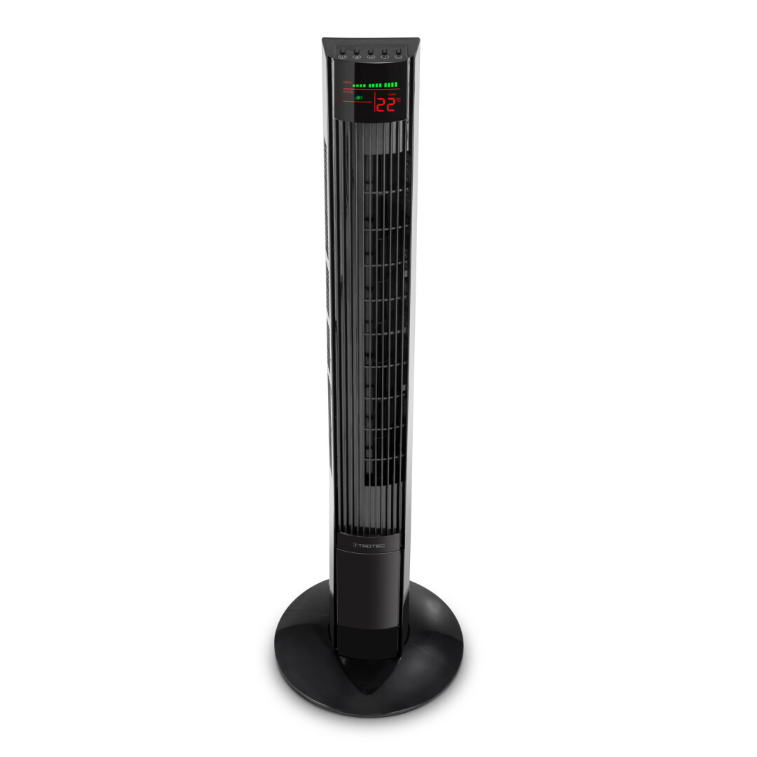 Turmventilator mit Fernbedienung und 60° Oszillation, 45 W
