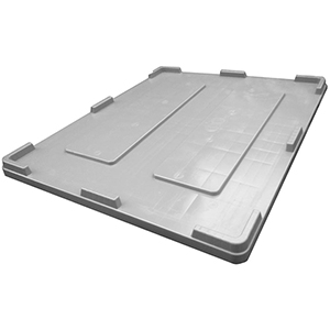 Deckel für klappbare Palettenbox BxT 1200x1000 mm, Farbe grau