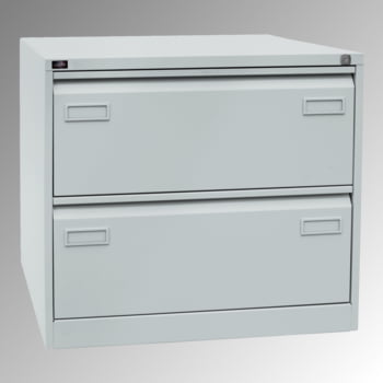 Bisley Light Hängeregisterschrank- 2 Schubladen - doppelbahnig - Farbe lichtgrau