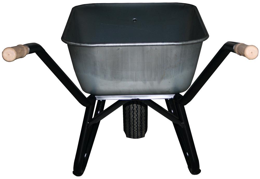 Schubkarre 100 Liter, Mulde Blech, verzinkt, 4PR Luftrad