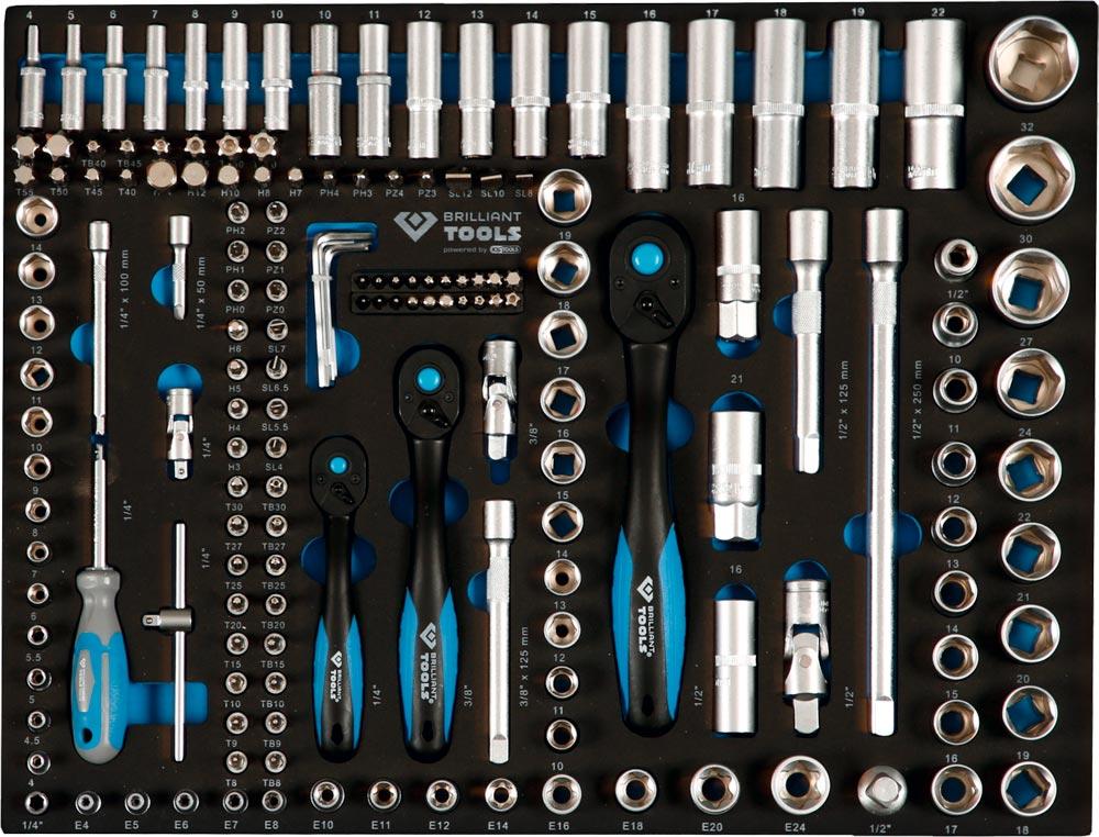 Werkstattwagen, 7 Schubladen und 473 Premium-Werkzeuge, BxTxH 770x470x975 mm, blau