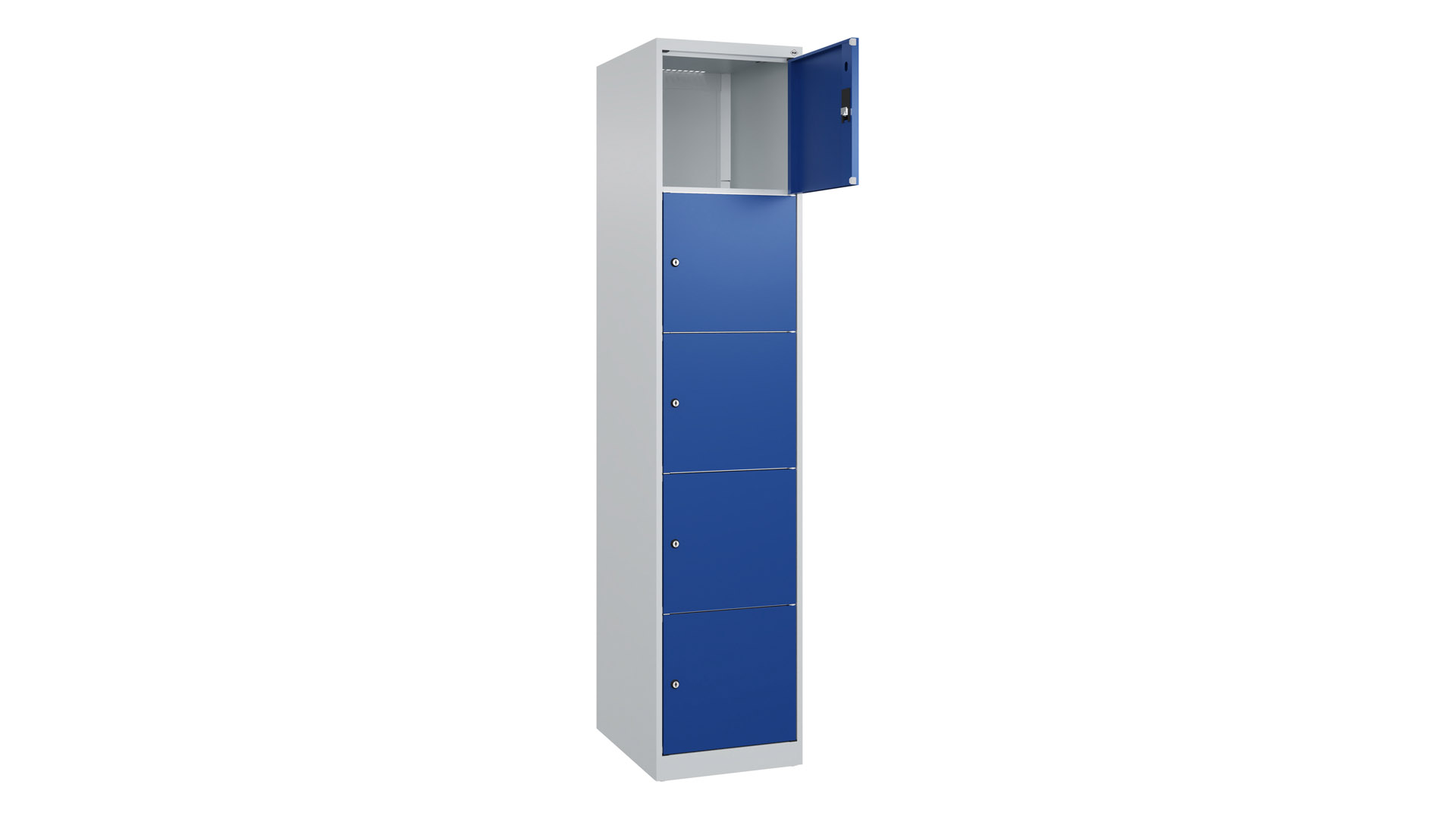 Fächerschrank, Breite 40 cm, Höhe 185 cm, Tiefe 50 cm, 5 Fächer