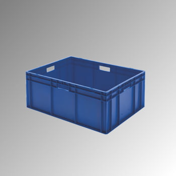 Eurobox - Eurokasten - Volumen 127 l - Boden und Wände geschlossen - 320 x 600 x 800 mm (HxBxT) - VE 1 Stk. - GRAU (Beispielabbildung in blau)