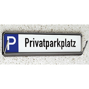 Wandhalterung für Parkplatzreservierungsschilder