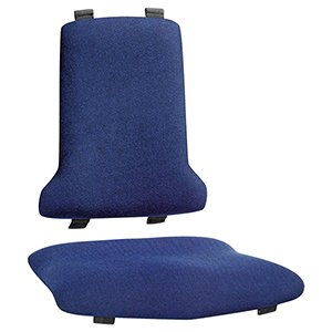 Textilpolster für Arbeitsdrehstuhl mit Gasfeder-Höhenverstellung