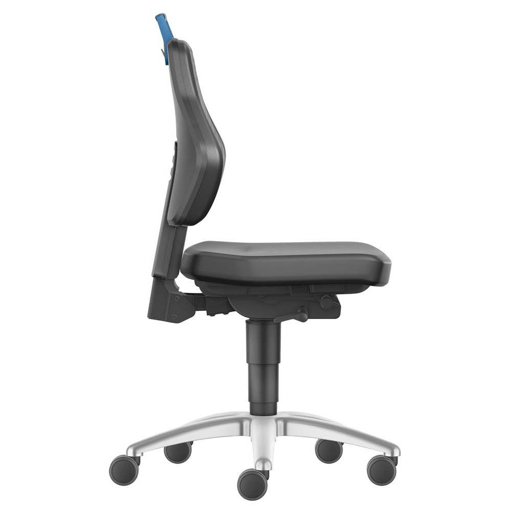 Arbeitsstuhl, Drehstuhl, Ergonomie-Paket, Tragegriff, Supertec schwarz, Rollen