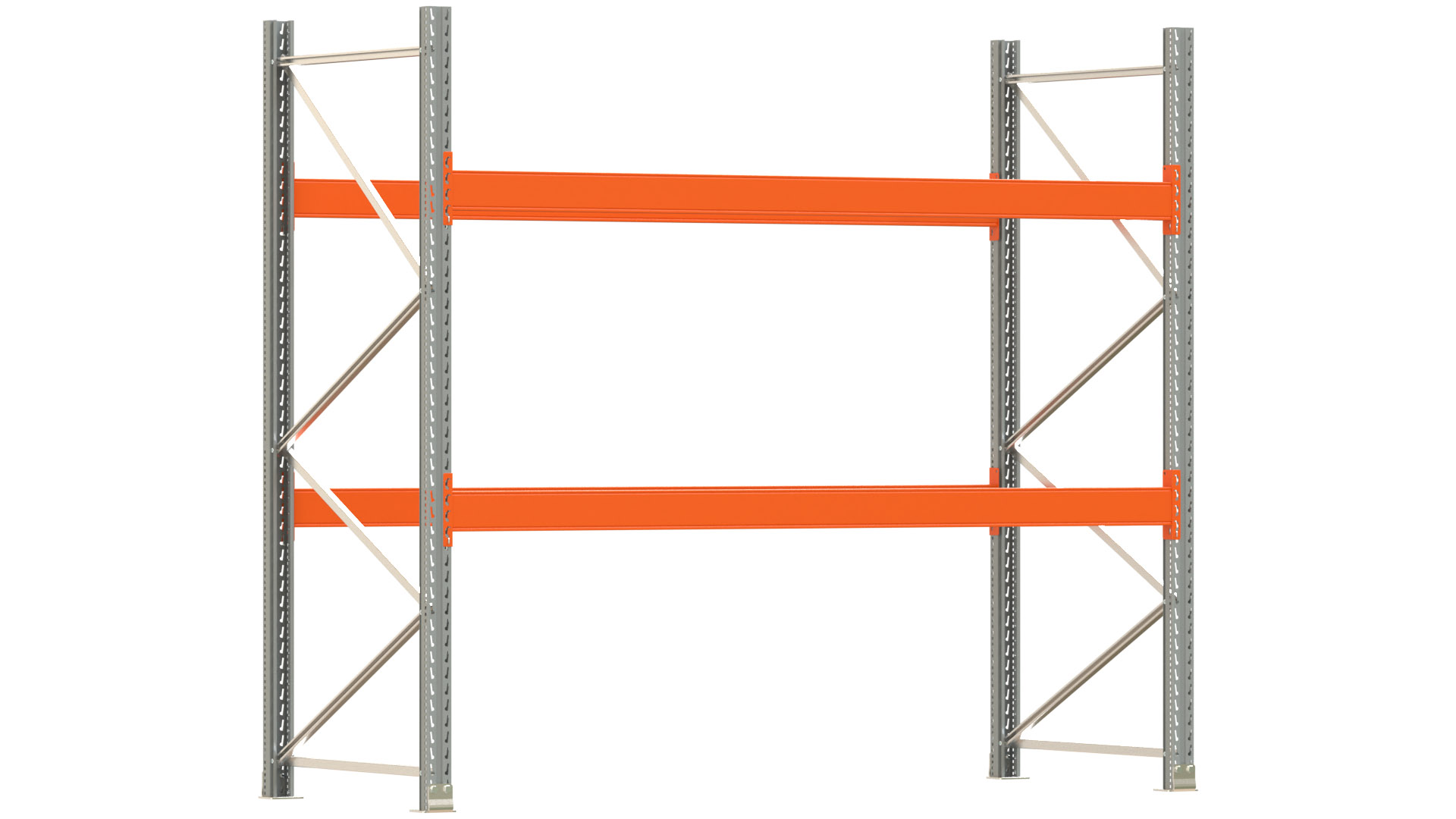 Palettenregal ARTUS - Breite 287 cm - Höhe 250 cm - Tiefe 110 cm - Fachlast 3000 kg - 9 Palettenstellplätze