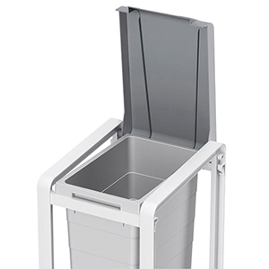 Kunststoff-Mülltrennsystem, Erweiterungseinheit, Volumen 38 l, BxTxH 382x432x590 mm, grau