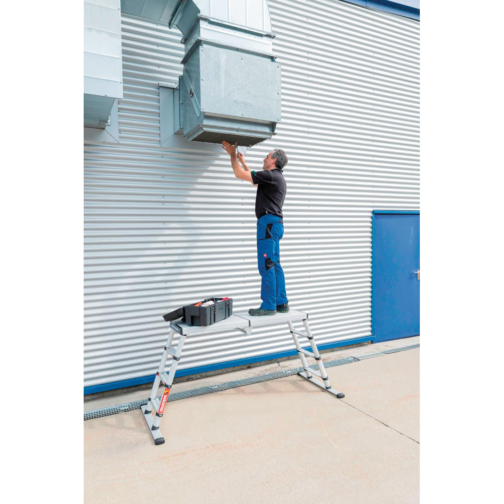 Arbeitspodest, Teleskop - Arbeitsplattform, Material: Alu, Arbeitshöhen: 2,20 / 2,40 / 2,60 m