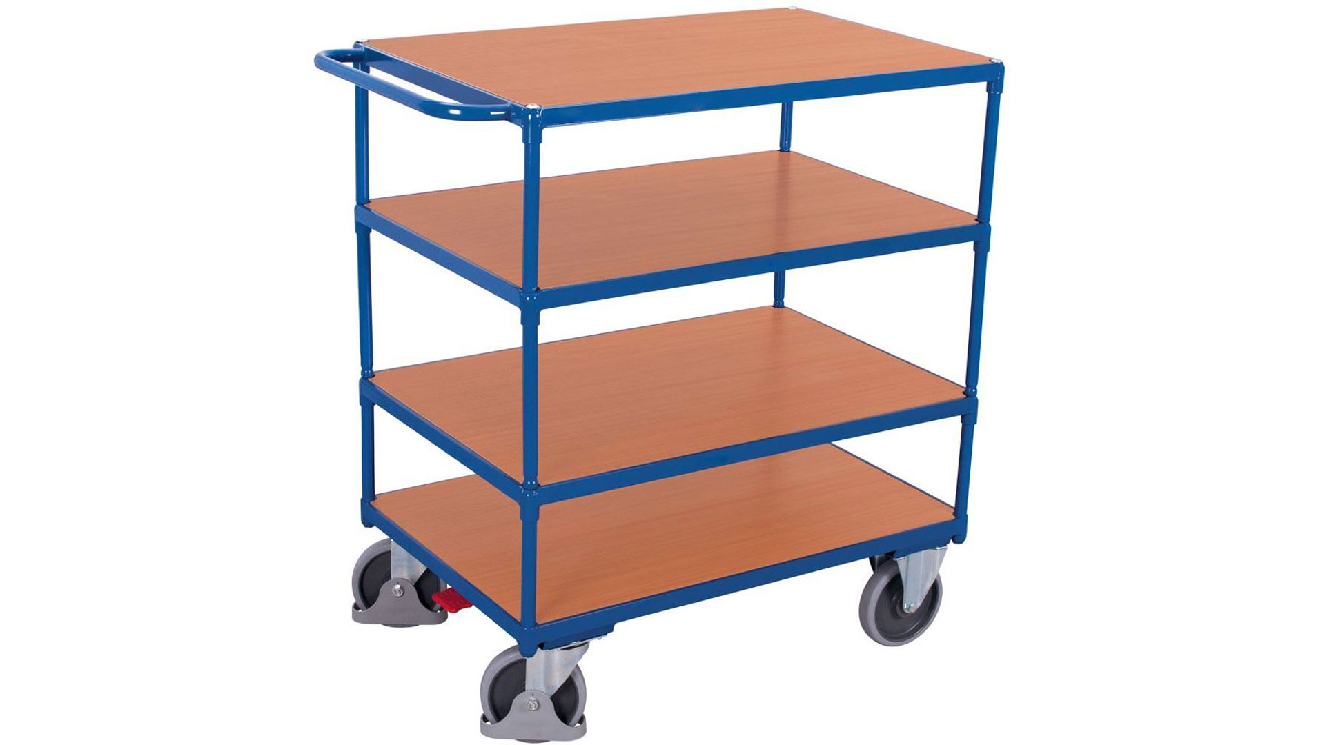 Schwerlast Tischwagen - 4 Etagen - Traglast 500 kg - Ladefläche 800 x 1.200 mm (BxT)