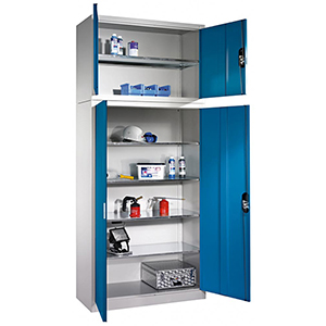 Aufsatzschrank, BxTxH 1200x500x500 mm, RAL 7021