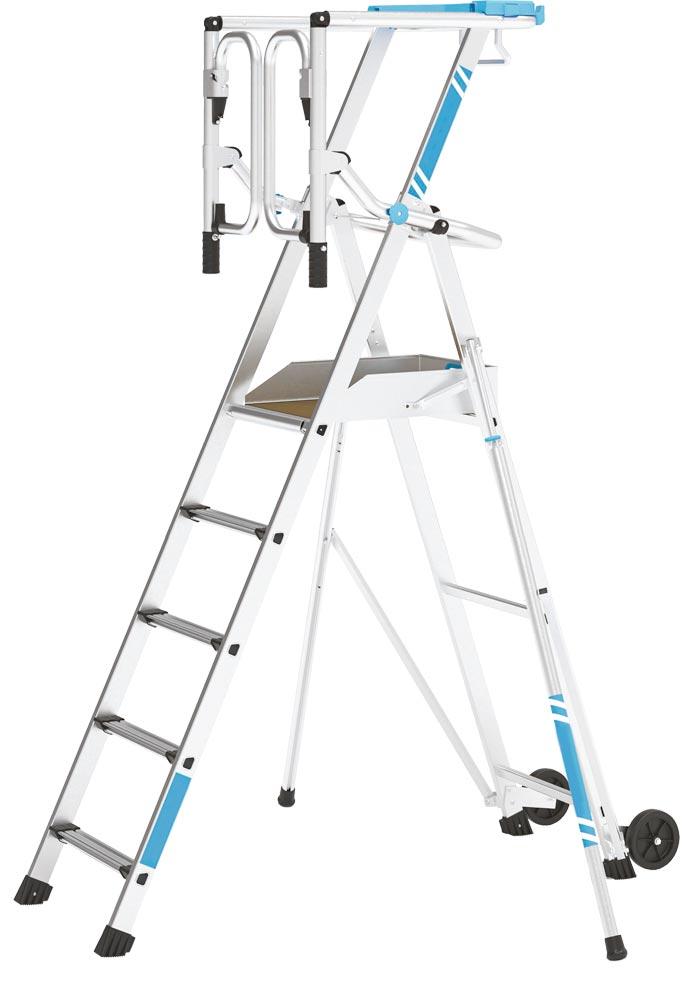 Plattformleiter mit Auslegern