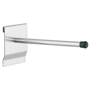 Universalhalter rund, Traglast 10 kg, Länge 200 mm, Durchm. 12 mm, ähnlich RAL 9006 aluminium