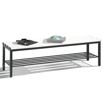 C+P Sitzbank für Umkleide und Garderobe in Verein oder Schule, Breite 150 cm, Höhe 42 cm, Tiefe 35,3 cm
