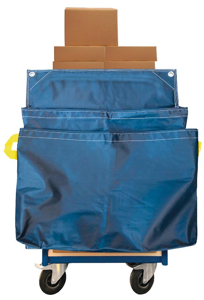 Wertstoffsack, Handwagen, Einzeltasche, 920x1020 mm, Farbe blau