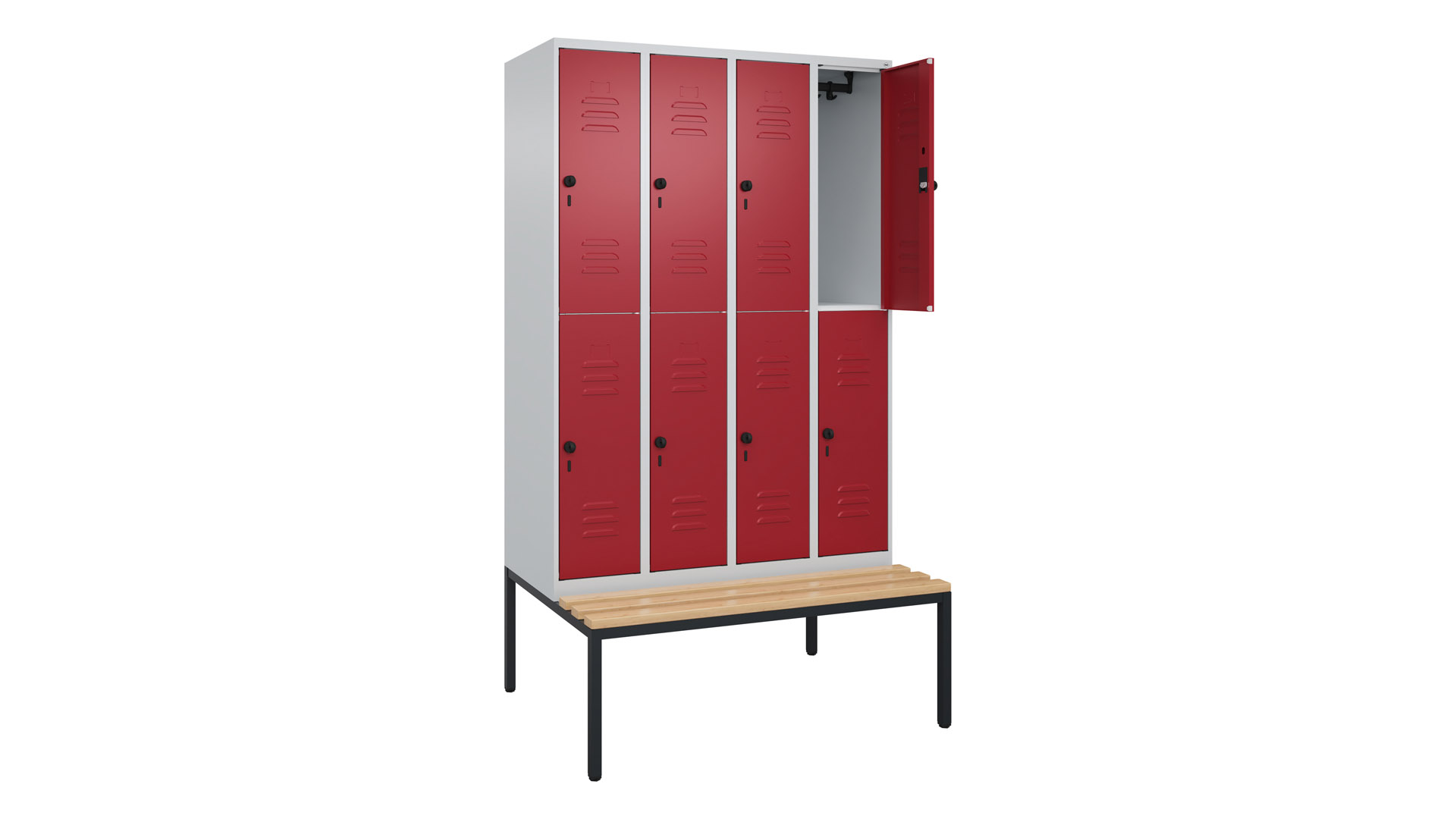 Fächerschrank, Breite 120 cm, Höhe 212 cm, Tiefe 50 cm,  Fächer