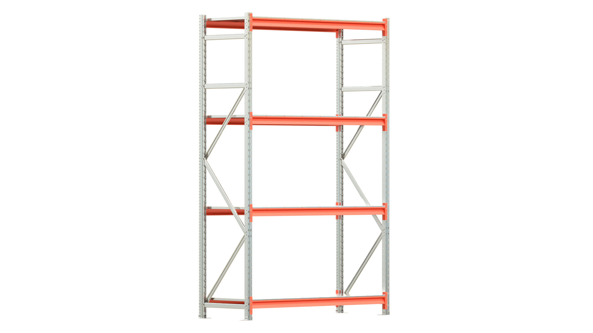 Weitspannregal EMMA - Höhe: 250 cm - Fachbreite: 150 cm - Tiefe: 60 cm - Grundfeld