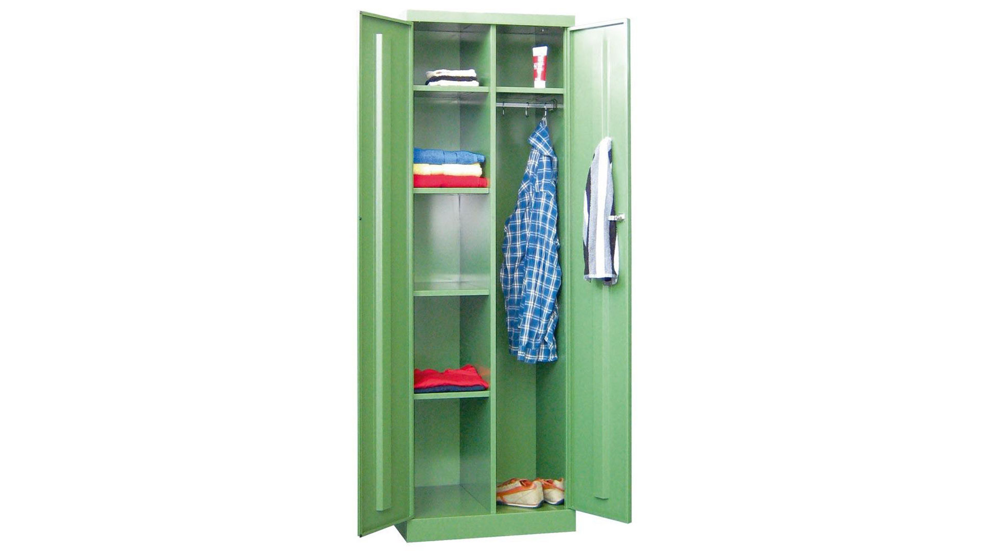 Spind - Garderobenschrank, Breite 60 cm, Höhe 180 cm, Tiefe 50 cm, 1 Abteil(e)