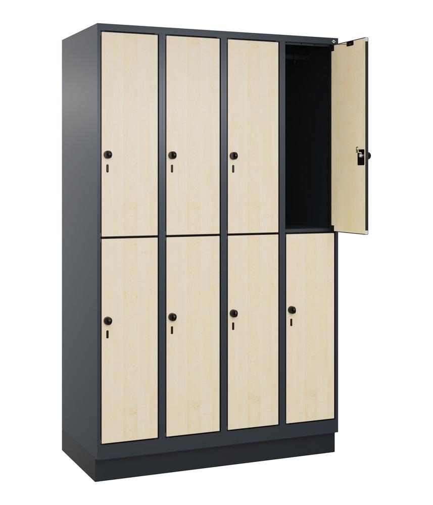 Fächerschrank, doppelstöckig