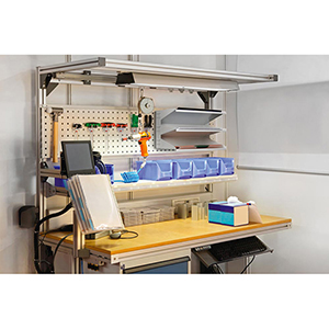 Metall-Sortierablage, BxTxH 360x250x205 mm, 3 Fächer DIN A4, grau