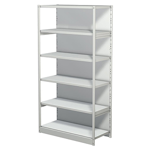 Aktenregal, Büroregal - Steckregal mit Rückwand