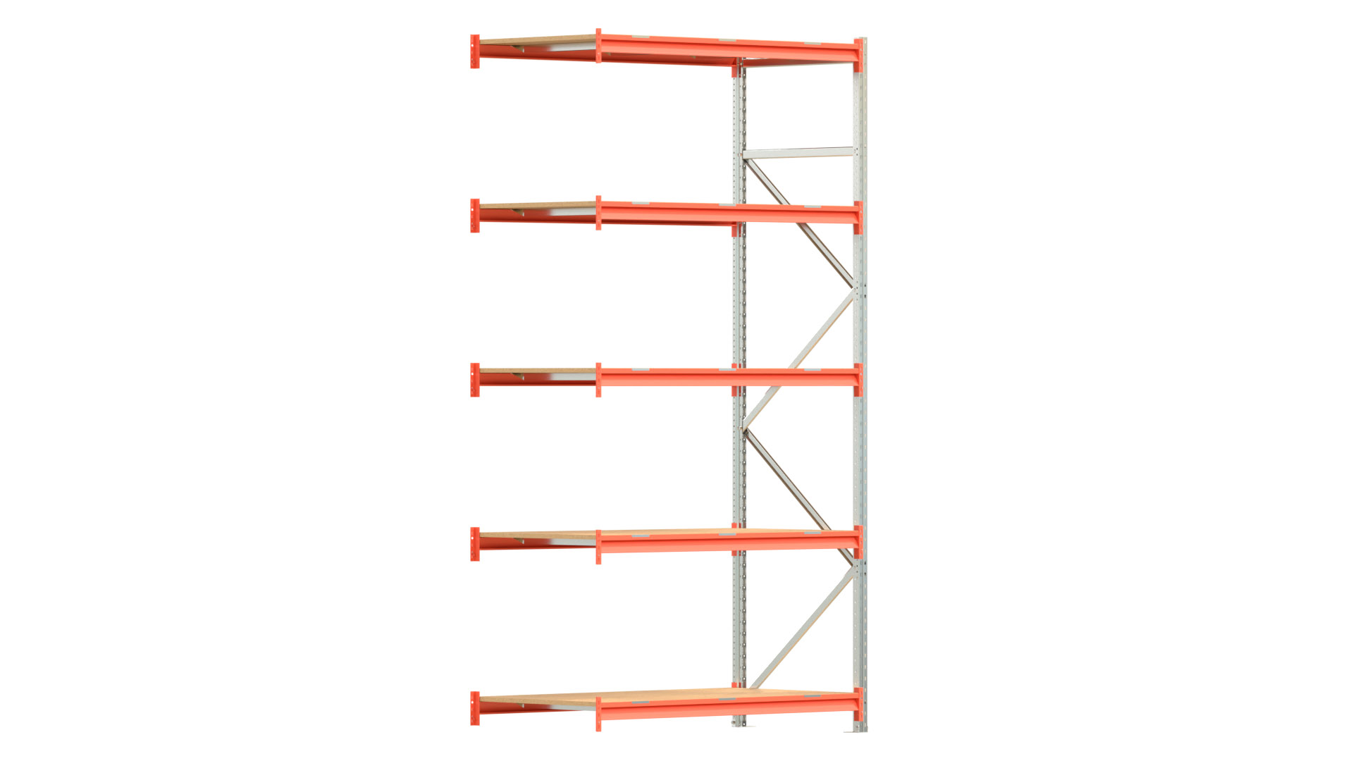 Weitspannregal EMMA - Höhe: 300 cm - Fachbreite: 150 cm - Tiefe: 80 cm - Anbaufeld