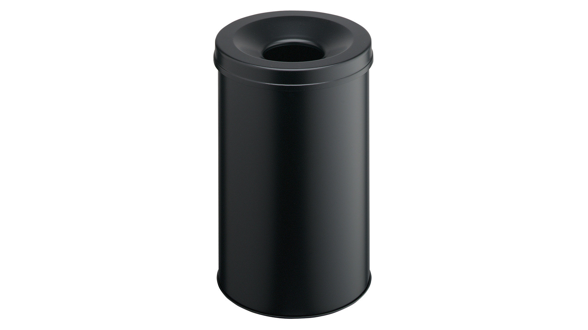 Sicherheitspapierkorb, selbstlöschend, Volumen 60 l, Durchm.xH 375x662 mm, schwarz
