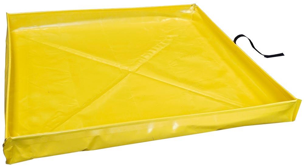 Flexible Auffangwanne, BxTxH 1200x1200x120 mm, Aufnahme 172 Liter, Gewicht 1,5 kg