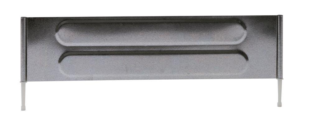 Stecktrennwand für Schüttgutleisten, verzinkt, TxH 300x110 mm, inkl. 2 Führungsstifte