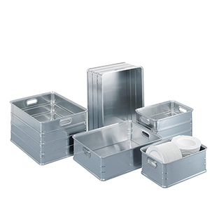 Allzweckbox, Aluminium, Volumen 55 l, BxTxH 380x580x325 mm