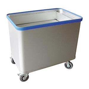 Alu-Kastenwagen mit Federboden, glatte Oberfläche, BxTxH 855x550x760 mm