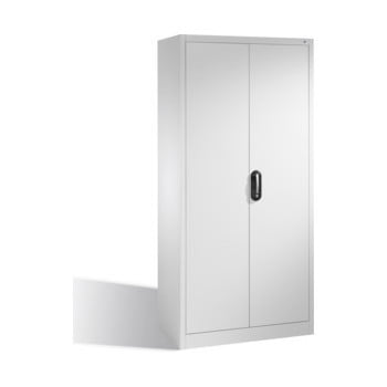 Aktenschrank mit Flügeltüren, 6 Pendelstangen, Büroschrank, für Elba/Leitz Pendelmappen, Korpusfarbe lichtgrau, Türfarbe lichtgrau, 1.950 x 930 x 400 mm (HxBxT)