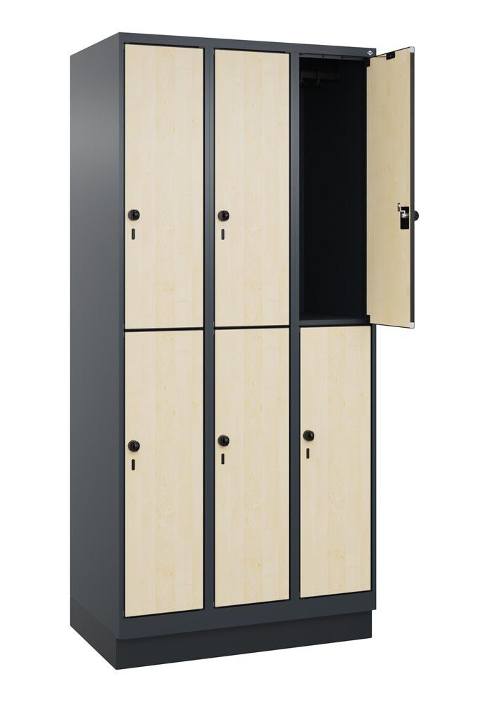 Fächerschrank, doppelstöckig