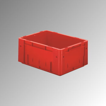 Schwerlast Eurobox - Eurokiste - Volumen 14,5 l - Boden und Wände geschlossen - 175 x 300 x 400 mm (HxBxT) - VE 4 Stk. - BLAU (Beispielabbildung in rot)