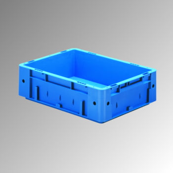 Schwerlast Eurobox - Eurokiste - Volumen 9 l - Boden und Wände geschlossen - 120 x 300 x 400 mm (HxBxT) - VE 4 Stk. - ROT (Beispielabbildung in blau)