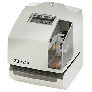 Werkstattstempler, BxTxH 150x165x180 mm, LCD-Display, Nadeldrucker, Zeitregistrierung, Datum + indiv. Kurztext, Netzteil 220-240V, 50/60Hz