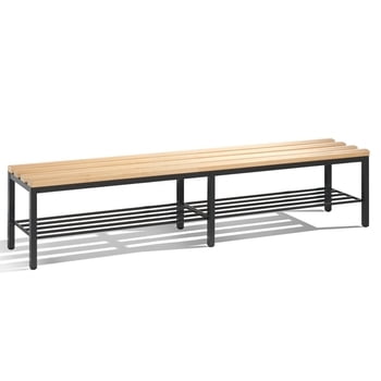 C+P Garderobenbank, Sitzbank für Umkleide in Verein oder Schule, Breite 200 cm, Höhe 42 cm, Tiefe 35,3 cm