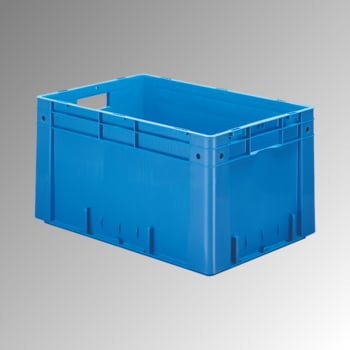Schwerlast Eurobox - Eurokiste - Volumen 58 l - Boden und Wände geschlossen - 320 x 400 x 600 mm (HxBxT) - VE 2 Stk. - GRÜN (Beispielabbildung in blau)