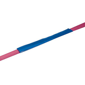 PVC-Scheuerschutzschlauch, blau, mit Textileinlage, für Gurtbreite 35 mm, 300 mm lang, VE 10 Stück