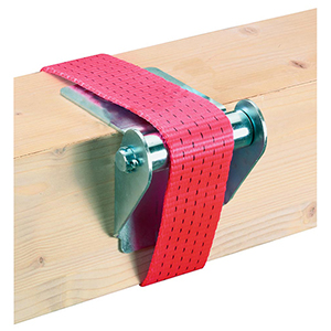 Kraftübertragungssystem, verzinkter Stahlblech mit Rolle, 90 Grad, für Gurtbbreiten bis 75 mm Breite, VE 2 Stück