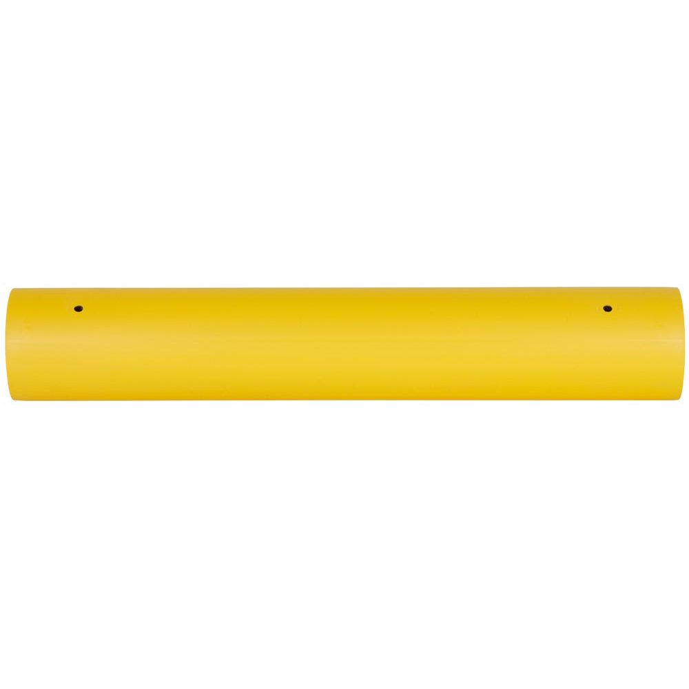 Verkehrsbarriere, Spezialkunststoff, einzeilig, Holm, Länge 930 mm, Durchm. 160 mm, gelb