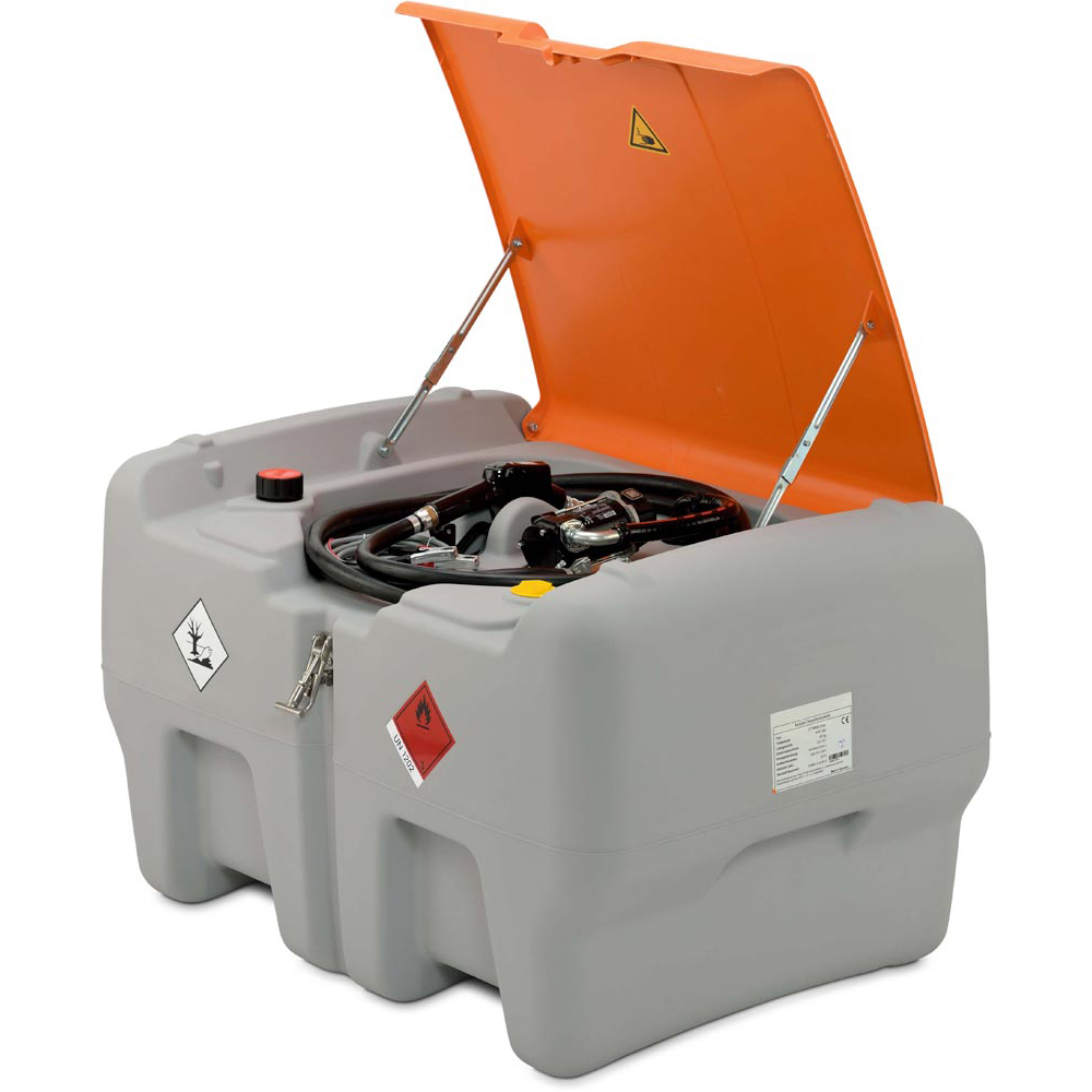 Dieseltankstation, Vol. 440 l, Deckel,  Elektropumpe 12 V, 40 l/min, Zapfpistole
