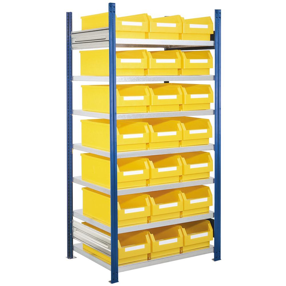 Kleinteileregal, Magazinregal - Ordnungsregal - Grundfeld